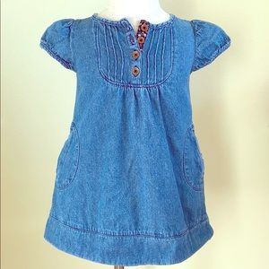 Mini Boden denim blue dress size 2-3T